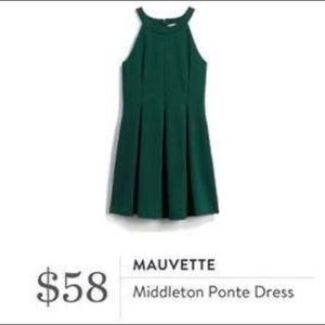 NWT stitch fix green halter dress with pockets